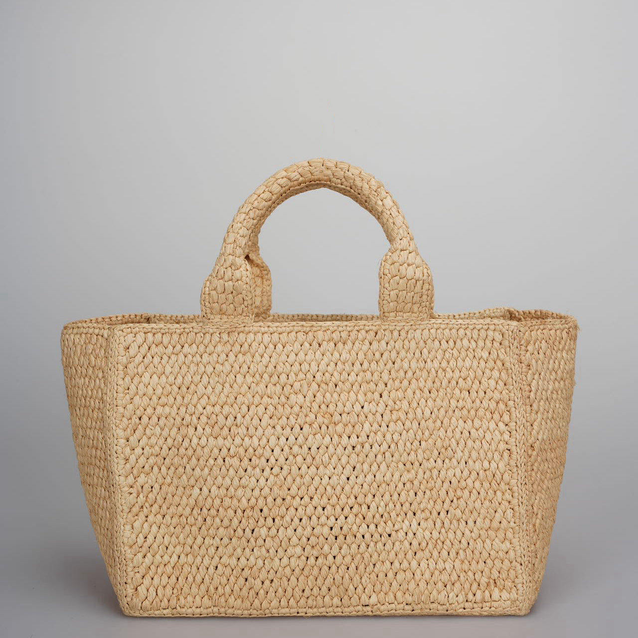 Used Celine Small Cabas Thais in Raffia and Calfskin MILOURA