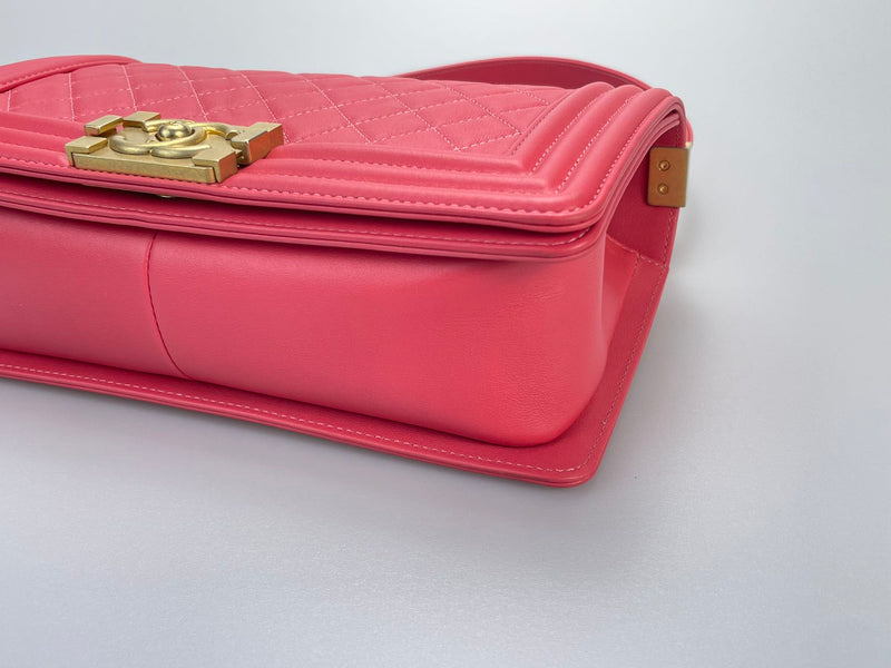 Chanel Medium Leboy Bag in hot pink with Gold Hardware Chanel Bag MILOURA