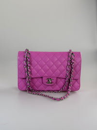 Chanel timeless flap bag medium purple