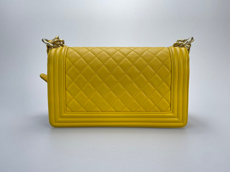 Chanel Leboy Medium in Lemon Yellow Bag with Gold Hardware Chanel Bag MILOURA