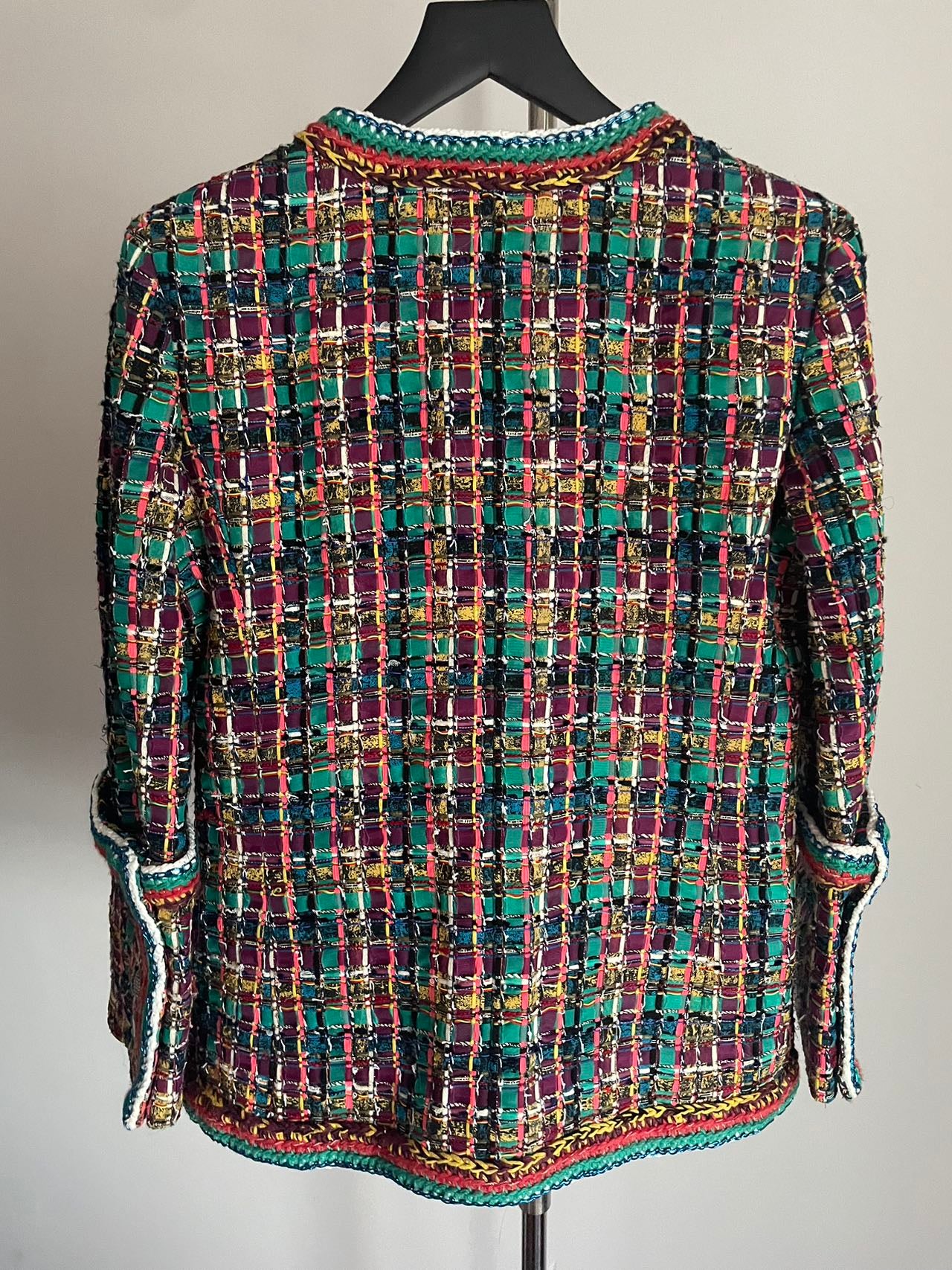 Used Chanel 2017 Tweed Pattern Evening Jacket MILOURA