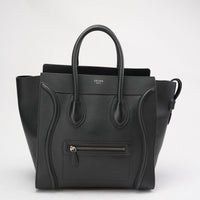 Celine Black Luggage Micro Tote 2016