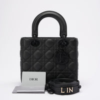 Christian Dior Matte Black Small Lady Dior Bag 2020