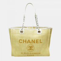Chanel Deauville Tote Buttergelb Canvas 2014 