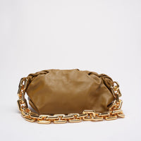 Bottege Veneta Brown The Chain Pouch in Moutarde