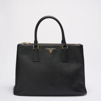 Prada Black Galleria Tote Bag Saffiano Leather