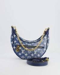 Louis Vuitton Monogram Loop Baguette Navy Blau Jeans 