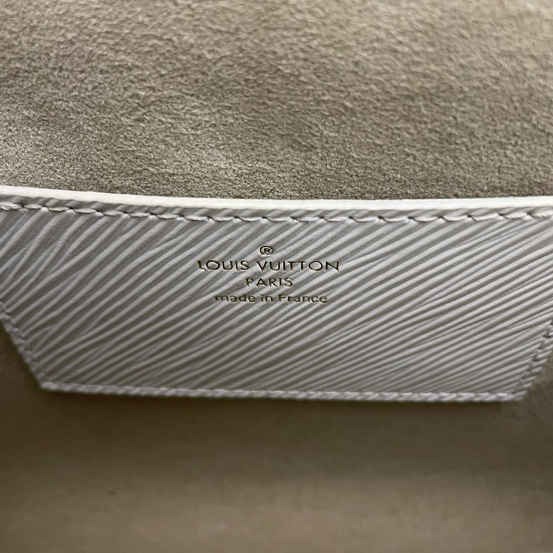 Pre-owned Louis Vuitton White Epi Leather Twist Love Lock Charms MM Bag 2018 