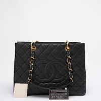 Chanel Shopping Tote GST Caviar Black  2013