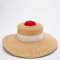 Chanel Beige Straw Summer Hat