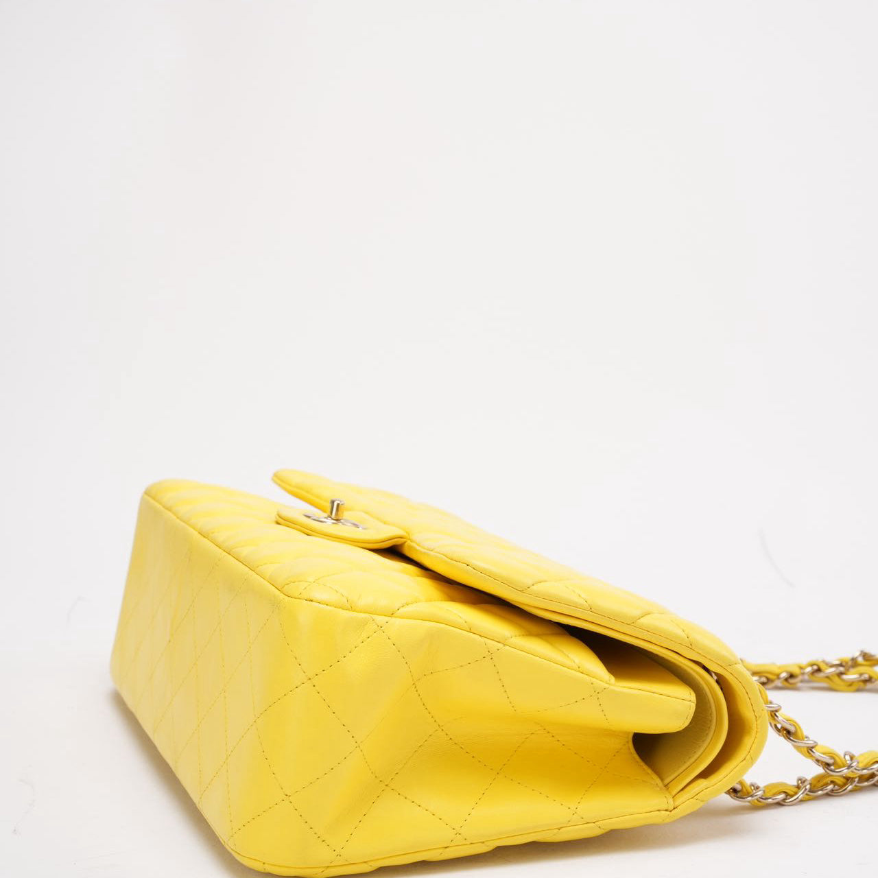 Chanel Yellow Lambskin Jumbo Double Flap 2011 – Preloved – MILOURA