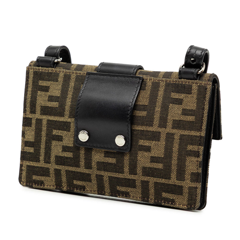 fendi tobacco zucca canvas mini pochette bag Authentic Brown Print Pouch Paris Station Shop Shopbop Fendi Canvas Pouch Fendi