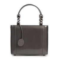 Dior Malice Top Handle Leather Bag Grey 2000