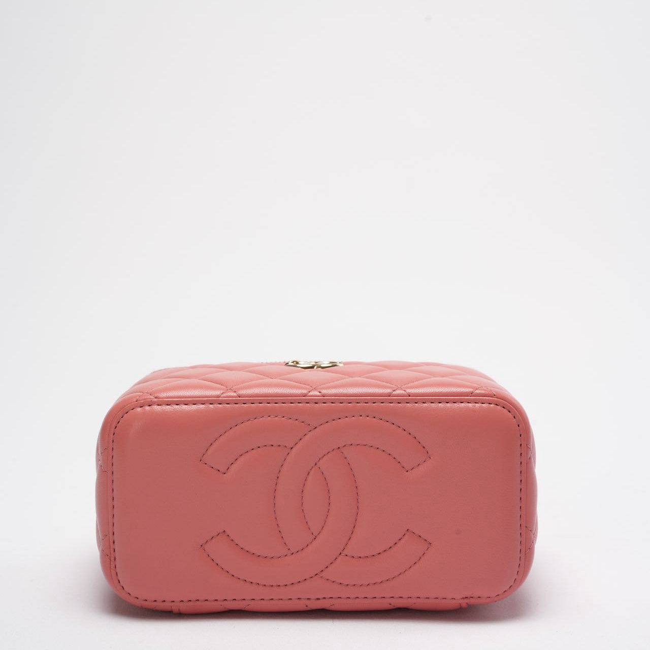 Second Hand authentic Chanel Vanity Rectangle Top Handle Bag Pink