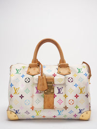 Louis Vuitton Takashi Murakami Speedy 30 Handbag Multicolor Front
