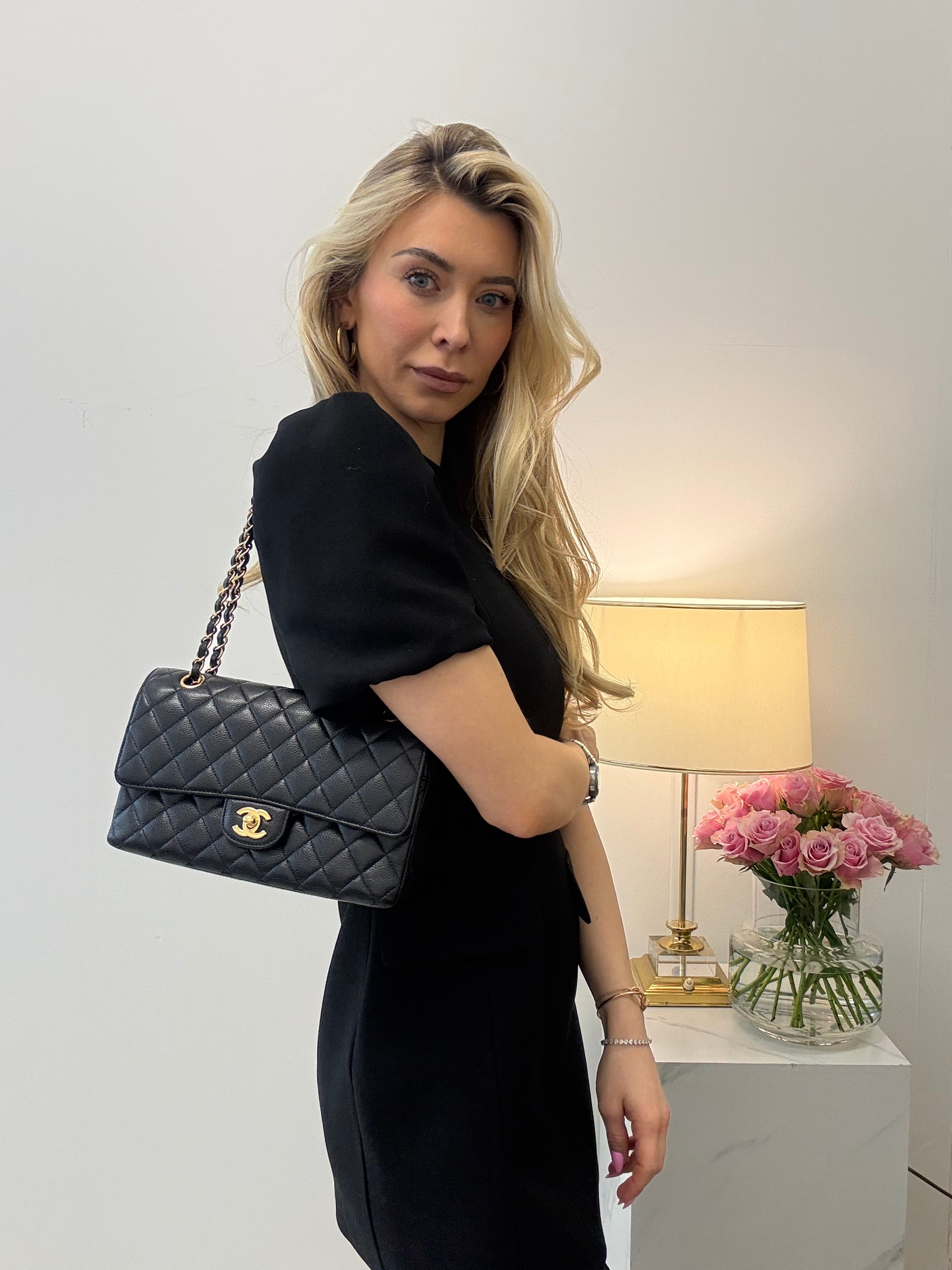 Chanel Black Medium Classic Double Flap 2016 – Preloved – MILOURA