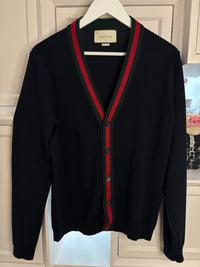 Gucci Blue Wolle Pullover Men Size M