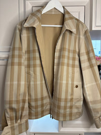 Burberry Beige Reversible London Riders Jacket 40
