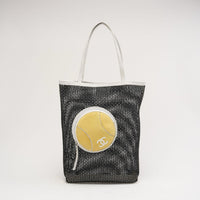 Chanel Vintage Tennis Shopper Tote Bag Black / White 2004