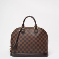 Louis Vuitton Damier Ebene Canvas Alma PM Bag