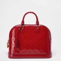 Louis Vuitton Rose Monogram Vernis Alma PM Bag 2018