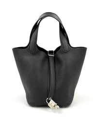 Hermes Picotin 18 Taurillon Clemence Noir 2025