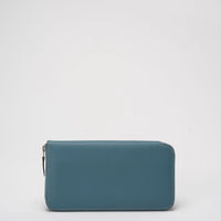 Hermes Long Wallet Blue Jean Epsom Leather 2012