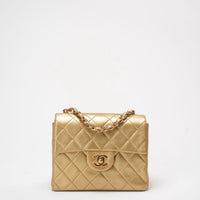 Chanel Golden Vintage Mini Flap Square Bag 2000s