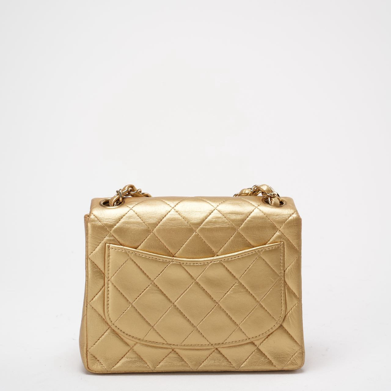 Buy Chanel Golden Vintage Mini Flap Square Bag 2000s | Rare Piece
