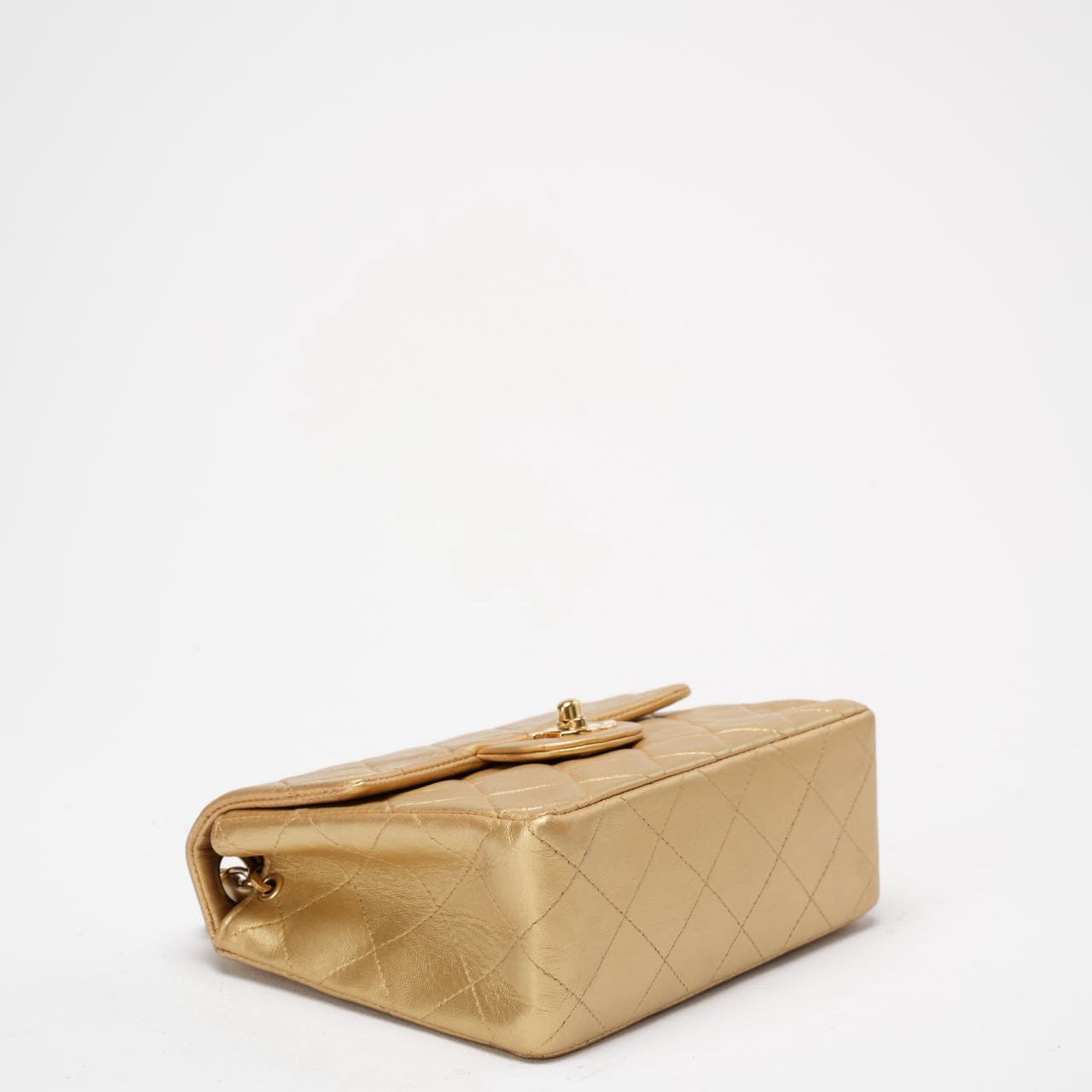 Buy Chanel Golden Vintage Mini Flap Square Bag 2000s | Rare Piece