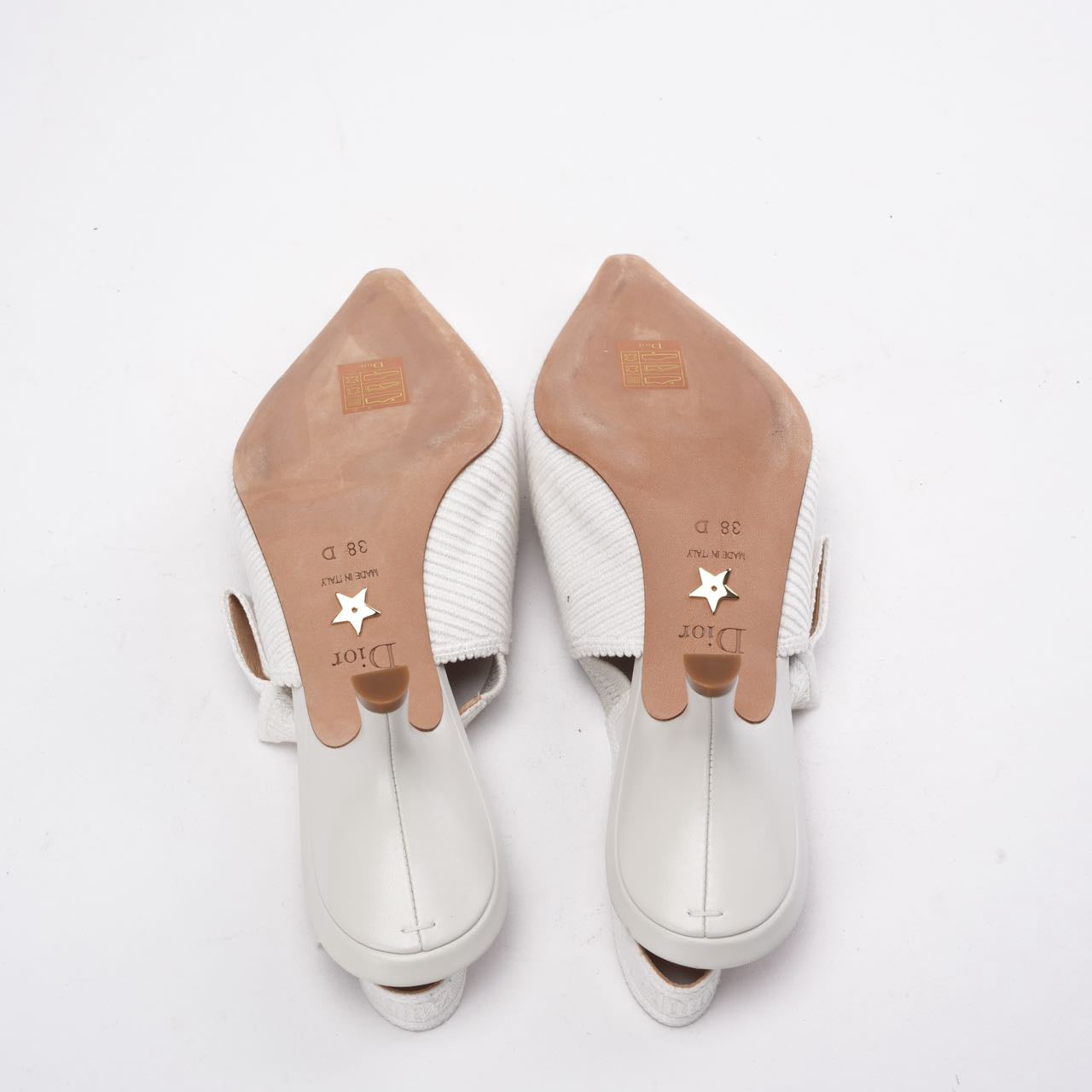 Used Christian Dior J'Adior Slingback Pump in White 38D | Miloura