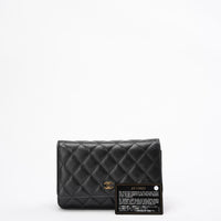 Chanel Black Timeless Wallet on Chain (WOC) Caviar 2020