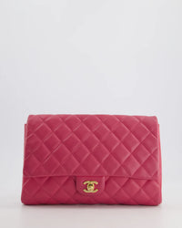 Chanel Timeless Clutch On Chain in Lambskin Pink