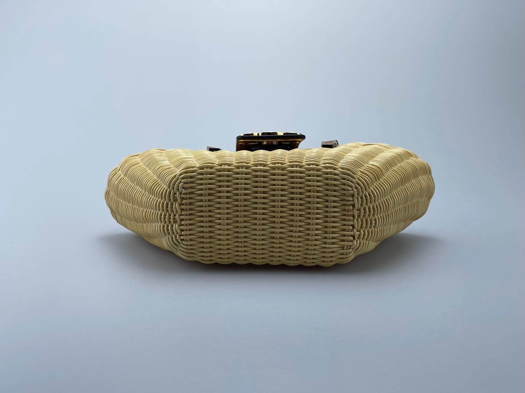 【CELINE】TEEN GARANCE BAG IN WICKER AND NATURAL TEEN GARANCE BAG IN WICKER AND NATURAL CALFSKIN - | CELINE