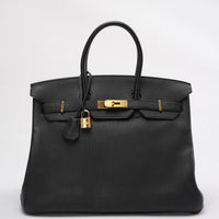 Hermes Black Birkin 35 Togo Leather 2014