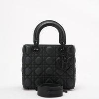 Christian Dior Black Cannage Small Lady Dior 2020