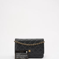 Chanel Black Classic Wallet on Chain (WOC) Caviar 2020