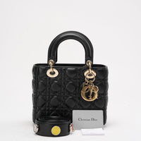 Dior Black Small Lady Dior My ABCDior Bag 2017