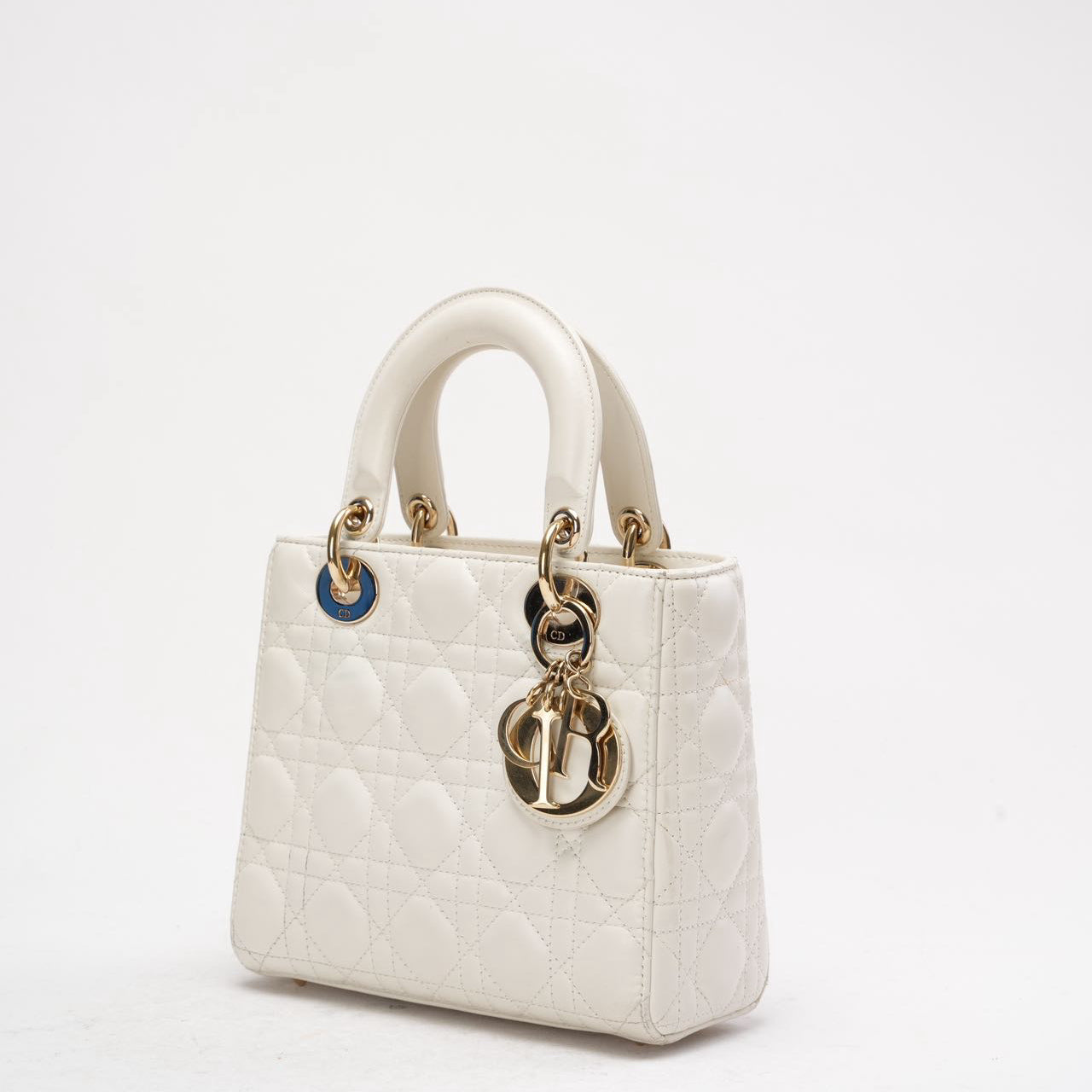 Preloved Dior Small Lady Dior My ABCDior White 2022 | Miloura