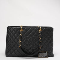 Chanel Grand Shopping Tote (GST) in Black Caviar 2014