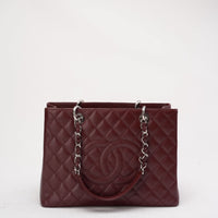 Chanel Grand Shopping Tote (GST) in Burgundy Caviar 2014