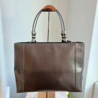 Christian Dior Grey Lady Malice Perla Patent Leather 1999