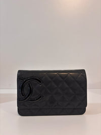 Chanel Cambon Ligne Wallet on Chain (WOC) Black 2014