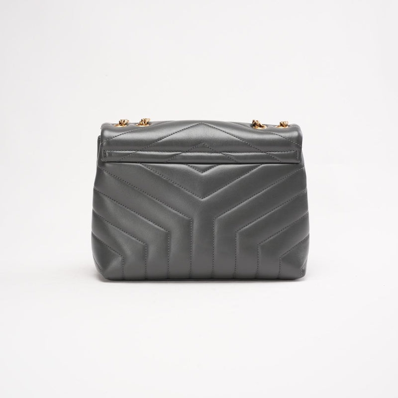 Saint Laurent Small Monogram LouLou Calfskin Storm 2022 - Back view
