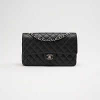 Chanel Classic Medium Double Flap Bag Black Caviar-leather 2010