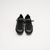 Chanel Knit Fabric Suede Sneakers 39 Grey Black