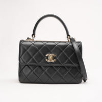 Chanel Black Small Trendy CC Shoulder Bag Lambskin 2018