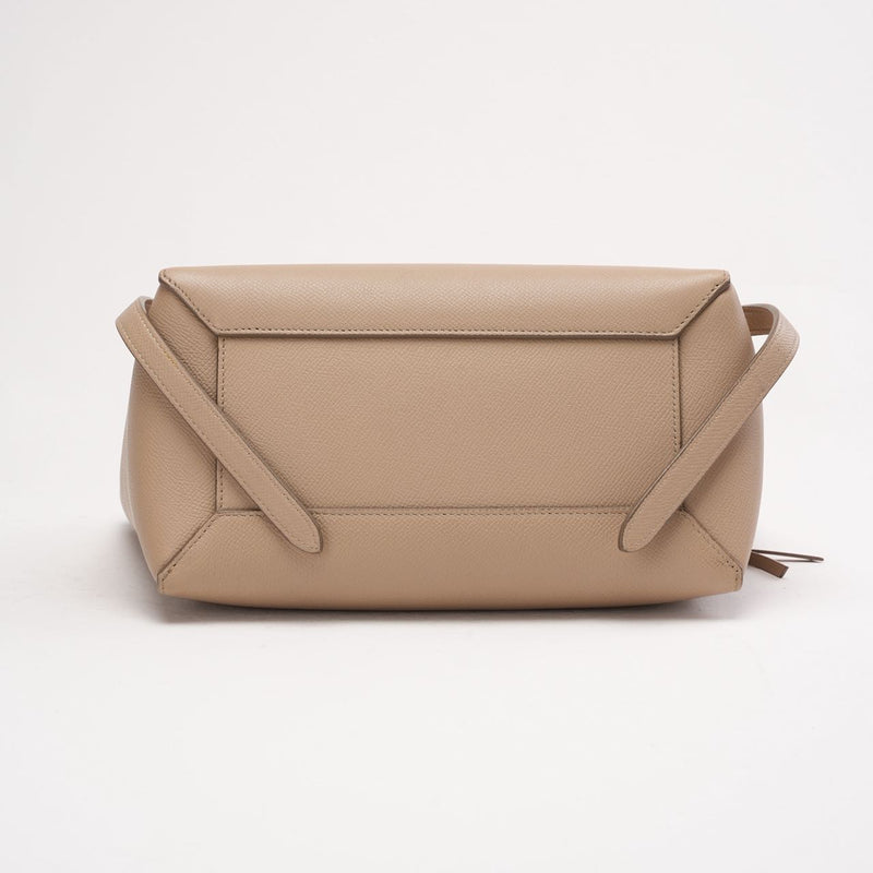 Celine Grained Calfskin Nano Belt Beige 2017 - bottom view