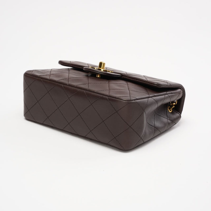 Chanel Timeless Mini Square Brown 1994 - corner view