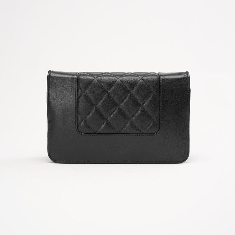 Chanel Wallet On Chain caviar - Back side view